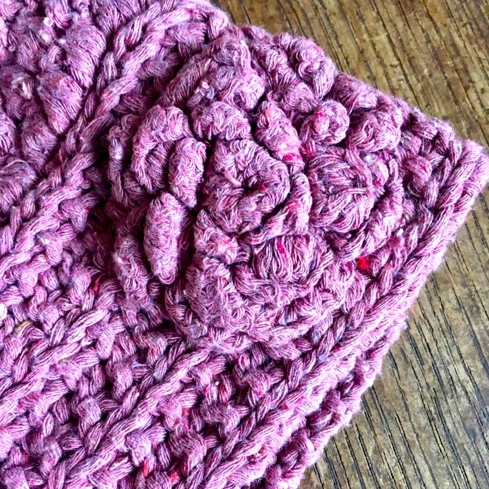 Dusty Rose Hemp and Cotton Hat - Picture 2 of 4